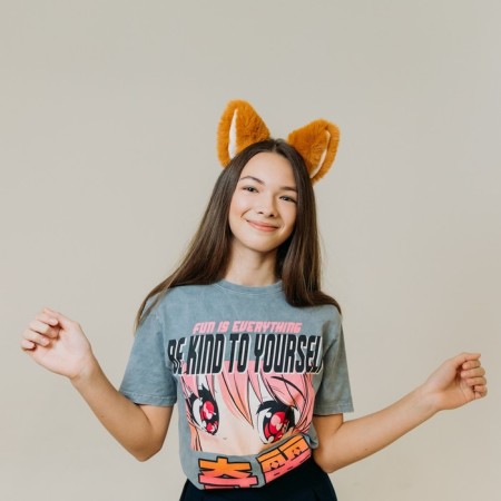 Carnival rim "meow" anime, red color-1