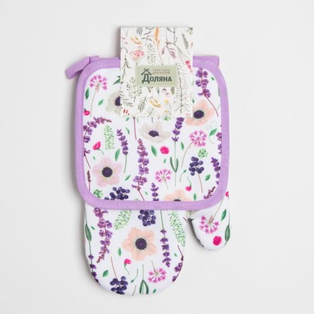 The kitchen set of the Provence shares, a severity of 17*17 cm, mittens 26*16 cm, 100% p/e-3