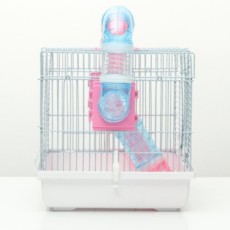 Cell for rodents with tunnel, 47 x 30 x 30, cm, white-1