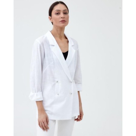 Jacket Women's Double -breasted Mist p. 42, white-6