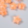 Busina Plastic for the creativity "Star. Stone ice" transparent-coral 1,3x2.6x2.6 cm