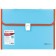 A4 Portfire folder 13 POSTDD BRAUBERG JOY (330x245x35 mm), with edging, label index, turquoise