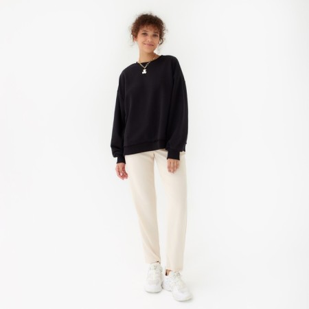 Female sweatshirt Minaku: Casual Collection Color Black, size 42-44-3