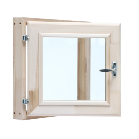 Window, 40 × 40cm, double glass of linden-7