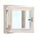 Window, 40 × 40cm, double glass of linden