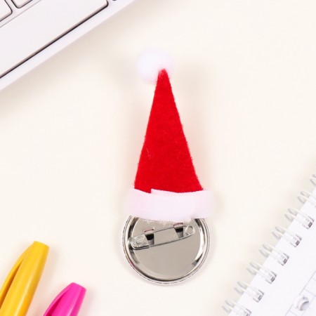 New Year of the setting icon with a cap d = 35 mm "Bear" 6.5x11 cm-4