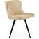 Chair on the Gabri Metal Metal Carcass/velor, black/beige 50x57x77 cm