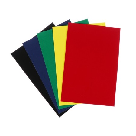 Color velvet paper, 5 sheets, 5 colors "Kalyaka-Malyak", 175 x 250 mm-1