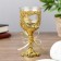 Climber Plastic, glass for 1 candle "Heart and Bant" Gologa Gold 12.5x6.3x6.3cm