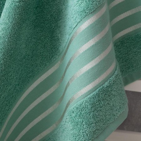 Terry "strips" green 30x70 cm, 100% cotton, 370g/m2-1