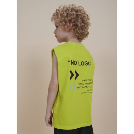 T -shirt for boys, height 146 cm, lime color-2