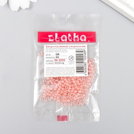 Beads "Zlatka" 08/0, 3 mm, 10 g 2205 peach-2