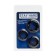 Erection rings, gel silicone, soft, set 3 pcs, black