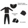 Male thermal underwear, size l, 48-50, for height 180-190 cm, dark gray color