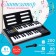Children's “Profi Musicist” synthesizer, sound effects, microphone included, 61 key