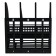 Capital, vertical, line, 3 compartments, black