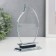 Souvenir Glass "Steel award - sheet" 15x10x3.3 cm