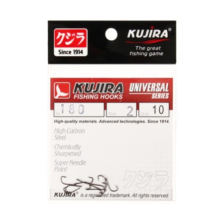 Hooks Kujira Universal 180, color BN, No. 2, 10 pcs.