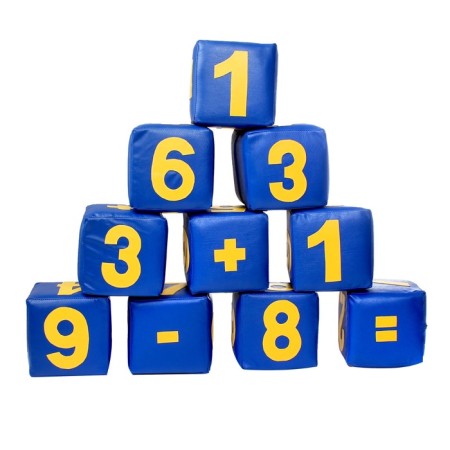 Set of soft cubes "Figures", 10 pcs., Mix-6