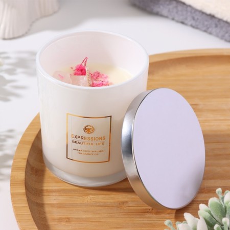 Aromatic candle "Scented Candle", English pear and freesia-8