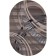 Oval carpet Merinos sierra, size 250x350 cm, color Beige-Brown 2