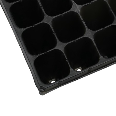 Cassette for growing seedlings, 32 cells, 180 ml, of plastic, black, 51 × 28 × 10 cm, Greengo-8
