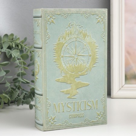 Safe Brush Tree leatherette "Compass" 21x13x5 cm