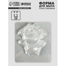 Plastic form for soap 