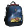School backpack 38 x 30 x 16 cm, ergonomic back, stavia "yellow machine", black
