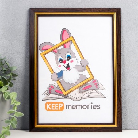 Photo frame plastic 21x30 cm 1230 Brown