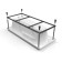 Santana bathtub frame, 160 cm length complete with assembly bag