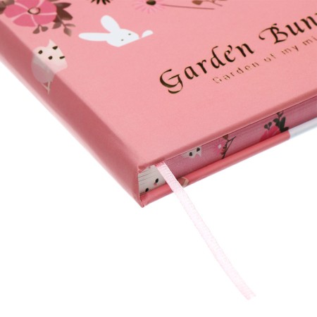 Notebook Gift 112l, Line, with a Fleet, a cut with a pattern of the cover, flowers (17.7x13.5cm) 1-4