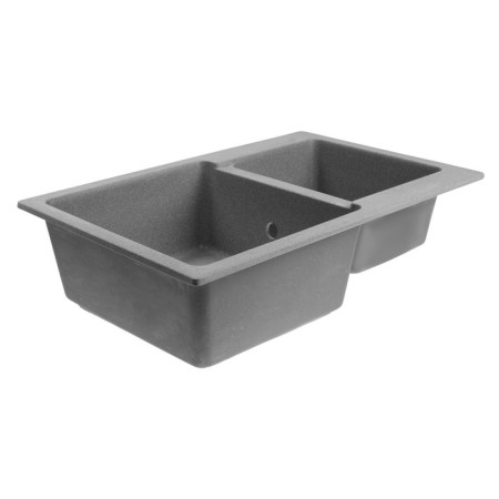 Curler for a kitchen made of stone Zein 191/Q8, 765x500 mm, rectangular, overflow, color gray color-4