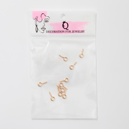 Holder for the pendant CM-936, (set 10 pcs.) 1.2 × 0.5 × 0.1 cm, color gold-3