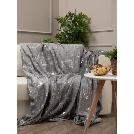 Texrepublic blanket, size 200x220 cm, gray color-1