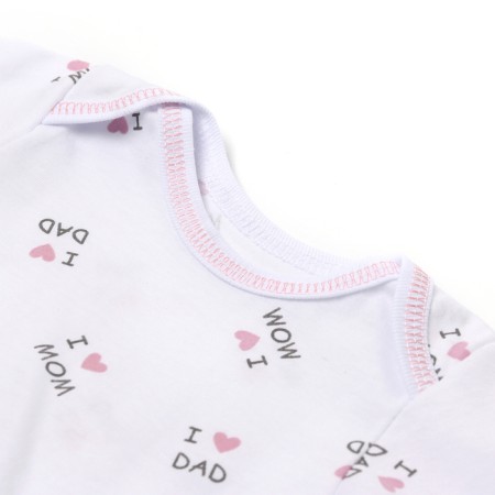 Body baby with long sleeve, white color, height 74-1