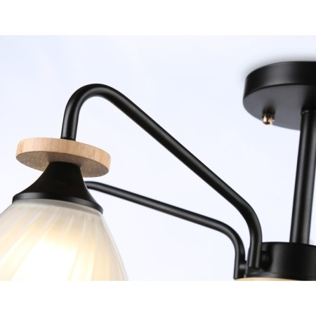 Suspended chandelier Ambrella Light, Modern, TR9571, 5HE27, Black Color-4