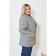 Female jacket, size 66, gray color