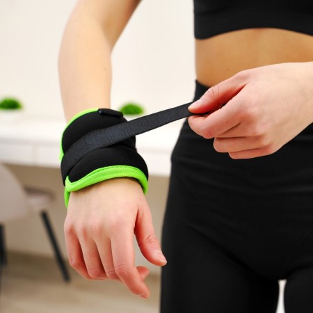 Inexperienced neoprene 2pcs. x 0.25 kg, black/light green color-5