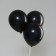 Latex ball 12 ", standard, set 12 pcs., Black color