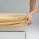 Board on the elastic "Fergi", size 200x160x25 cm, beige color