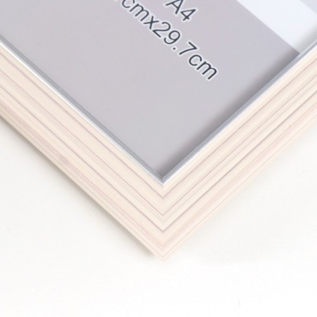 Photo frame Plastic format A4 "Elegy Cream" Silver internal stroke 32x23.5 cm-2