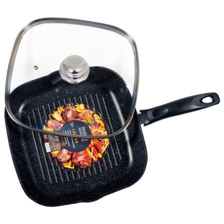 Panairo lordom grill pan, with a lid, size 27x27 cm-2