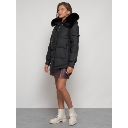 Winter jacket, size 54, black color-1