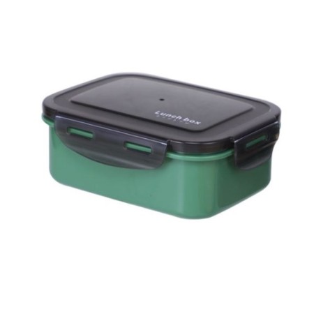 Lunch box, 1.2 l, 2 sections, 19.5 x 7.5 x 14.5 cm, green-2