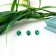 Acrylic beads "Round" 8 mm, 25 gr. Dark green