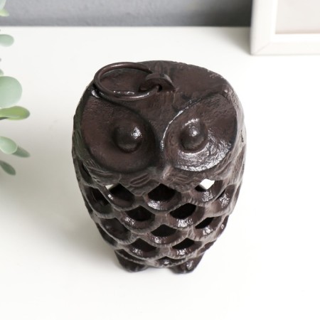 Cast iron candle for 1 candle "Eagle" with a ring 12x8x8 cm-2