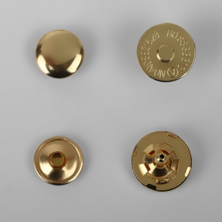 Magnetic, installation buttons, d = 14 mm, 10 pcs, gold color-1