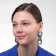 Earrings Metal "Chain" straight angles, 3 links, color silver