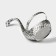 Set of spoons on the stand Magistro "Silver Swan", 7.5 × 5 × 14 cm, silver color